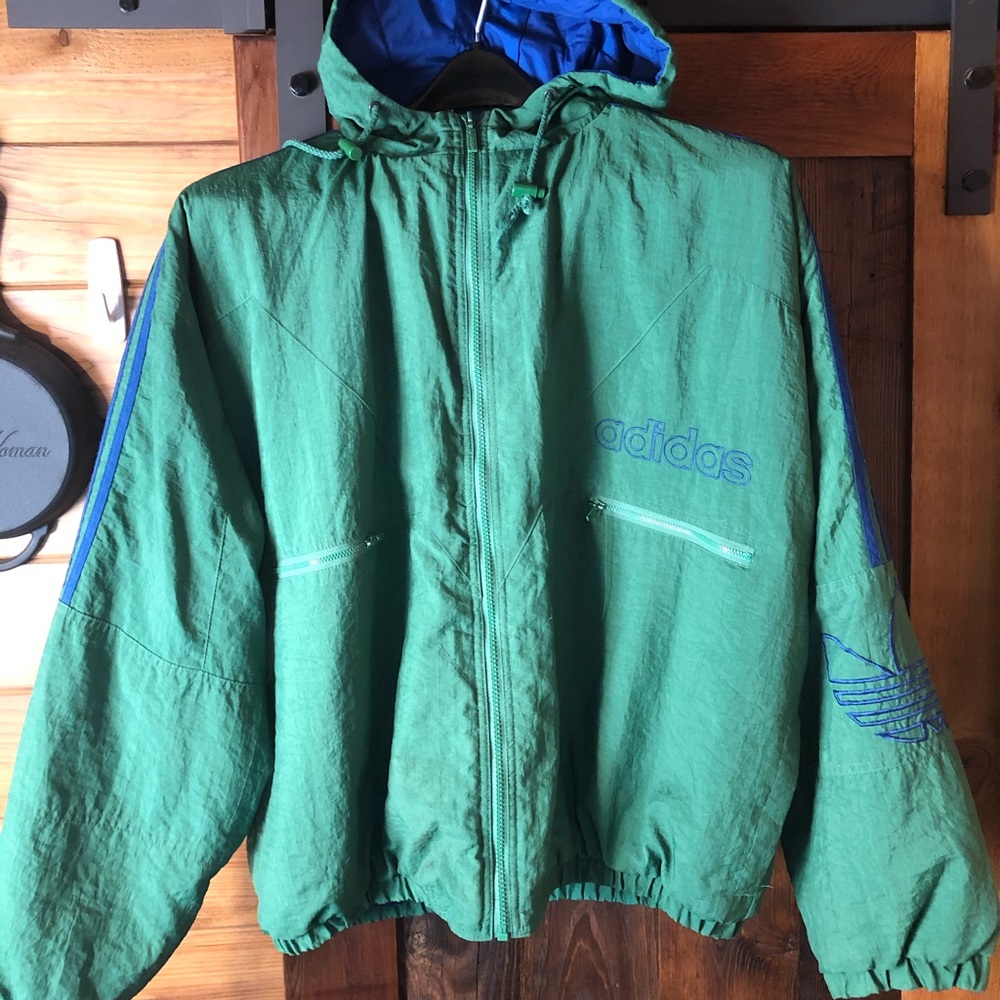 Retro 90’s Adidas coat RARE find me in EC! Vintage